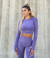 Load image into Gallery viewer, Purple Long Sleeve Set
